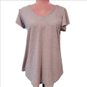 Ces Femme Pale Lavendar Relaxed Short Sleeve T-Shirt Sz Medium